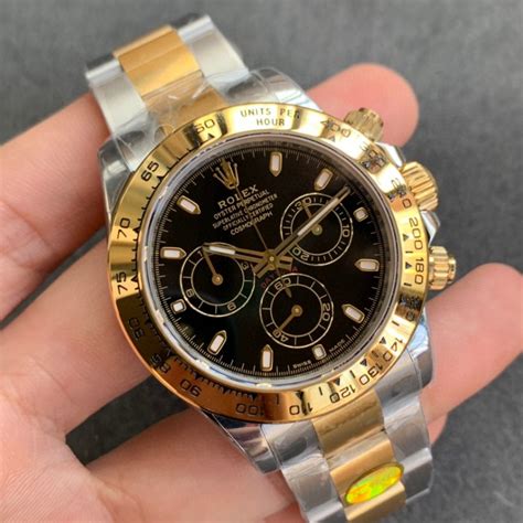 rolex daytona two tone replica|rolex daytona knockoff.